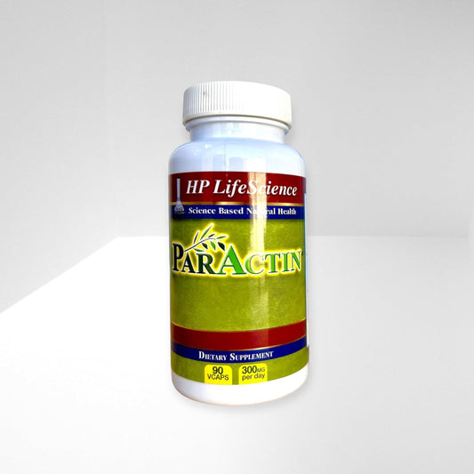 HP LIFESCIENCE ParActin 300mg 90 capsules front view showing the product label for natural joint support.