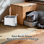 Durable plastic litter scoop caddy with metal shovel