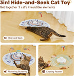 Potaroma Cat Toys Chargeable, 3in1 Hide and Seek for Kittens, Interactive Automatic Play, Fluttering Butterfly, Moving Wand Feather, Indoor Kitty Exercise 22.8 Inch Cover for All Breeds - Image 2