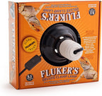 Fluker's heavy-duty clamp lighting fixture attached to a terrarium rim.