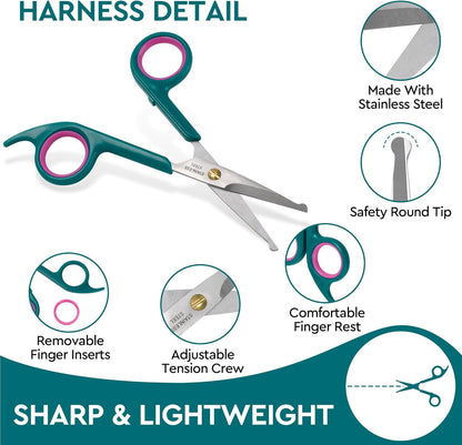 Large 6.6 inch pet grooming shear for body fur maintenance