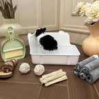 RUBYHOME ferret litter box high sides and depth display
