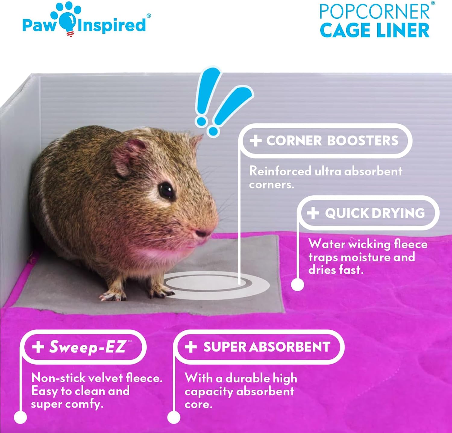 Paw Inspired cage liner waterproof bottom layer