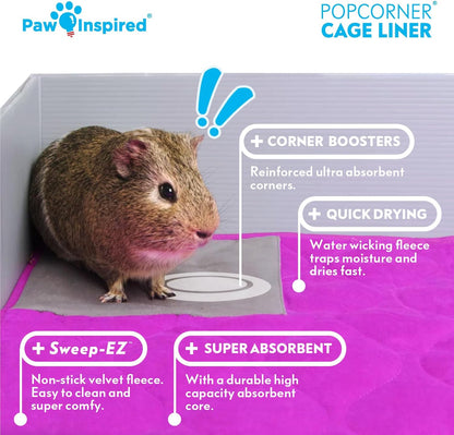 Paw Inspired cage liner waterproof bottom layer