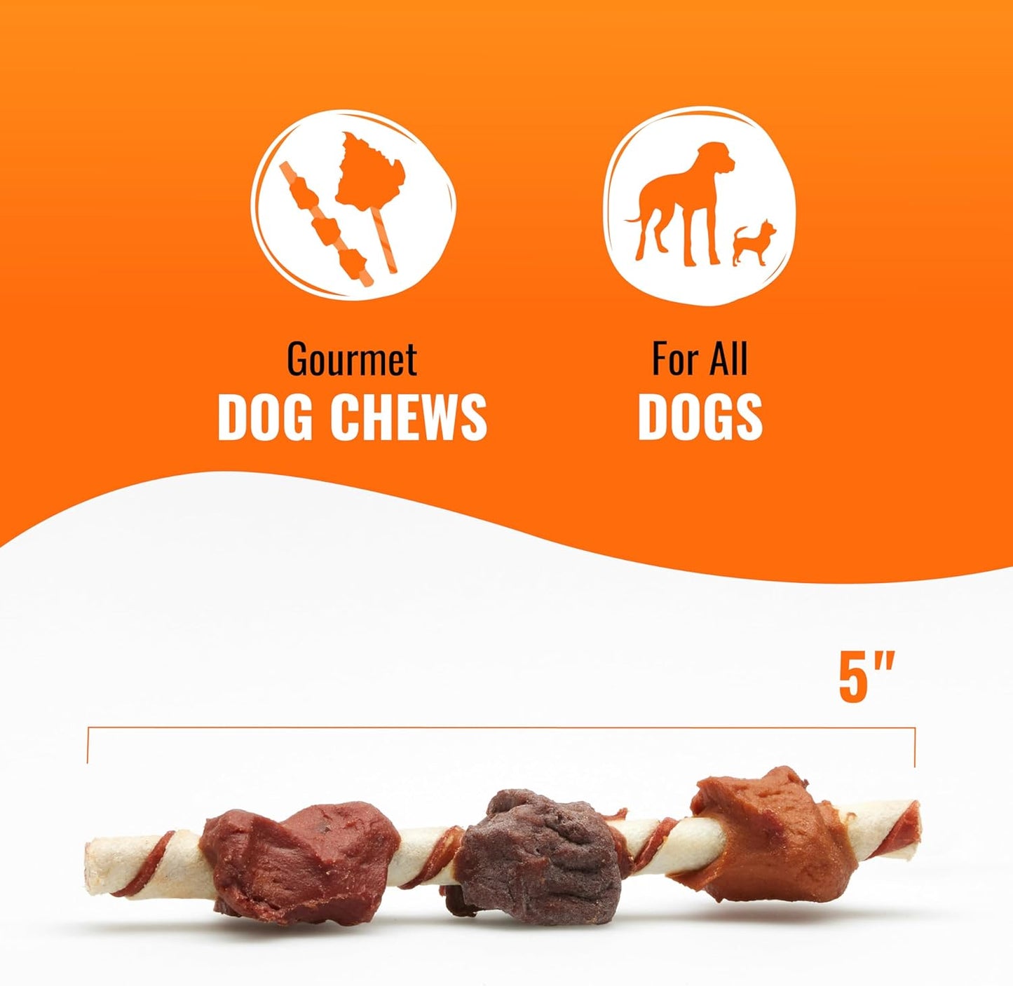 Authentic USA imported Good 'N' Fun healthy dental chews for dogs.