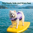 Close up of premium pearl cotton foam padding on imported dog vest.