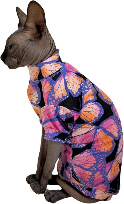 Close up of soft elastic fabric on Kitipcoo cat apparel