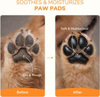 Dog paw balm with coconut oil and shea butter for dry pads