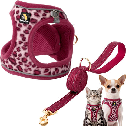 BELLA & PAL Step in Vest Harness for Small and Medium Dogs, No Pull Small Dog Harness with Leash Set, Comfortable Air Mesh Puppy Vest Harness with Reflective Strip (Lavender, XS) - Image 9