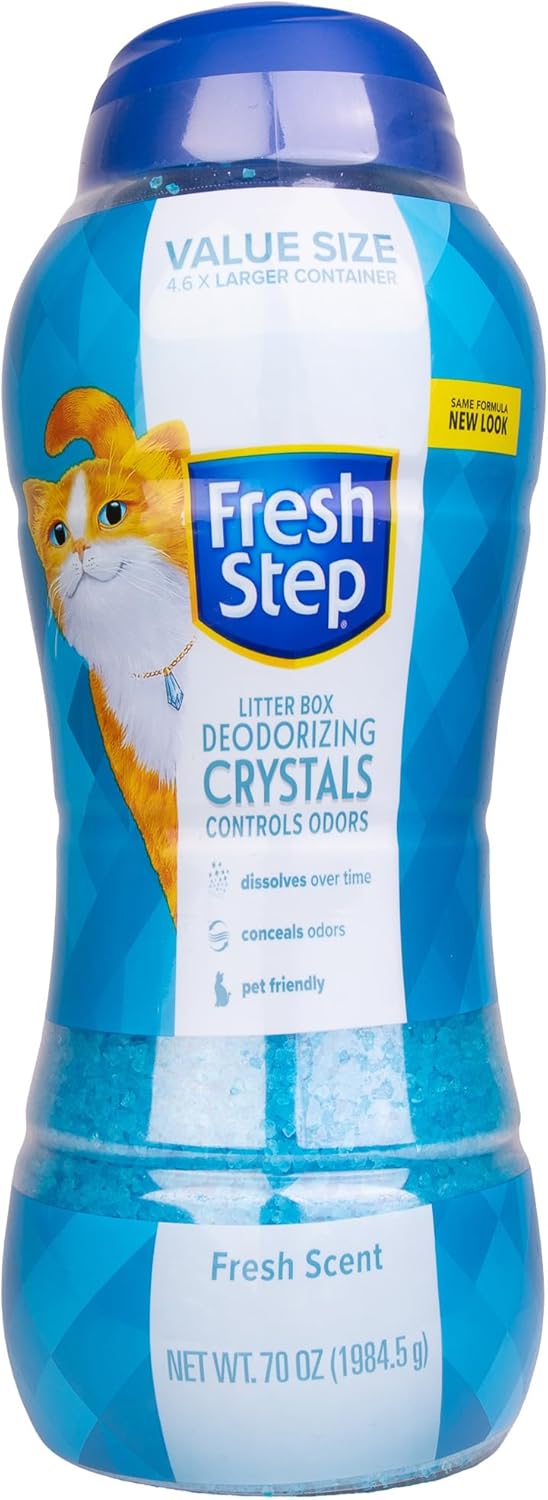 Fresh Step Cat Litter Crystals Deodorizer, Non Toxic Odor Neutralizing Crystals for Litter Boxes that Help Control Smells and Keep Home Areas Fresh, Summer Breeze Scent, 15 Ounce - Image 15