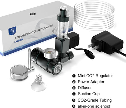Complete packaging contents of the authentic USA imported FZONE aquarium regulator system.