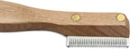 Mars professional pet stripping tool showcasing ergonomic cherry wood handle