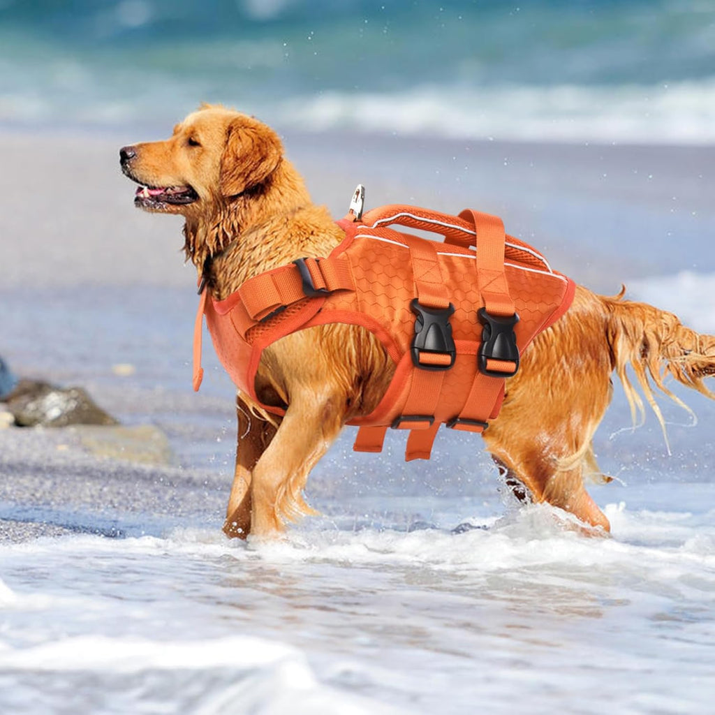 Kuoser premium imported pet life jacket for large dog breeds