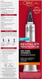L'Oreal Paris Revitalift 10% Pure Vitamin C Face Serum for Brighter Skin & Reduced Wrinkles, Fragrance Free, 1 0z. - Image 10
