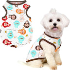 PETCARE Cute Cartoon Cat Shirts for Cats Only Soft Cotton Tshirts Brown Spaceship Cat Clothes for Cats Only Female Male Small Breeds Pet Pajamas Sleeveless Pet Tank Top Spring Summer Kitten Clothes - Image 11