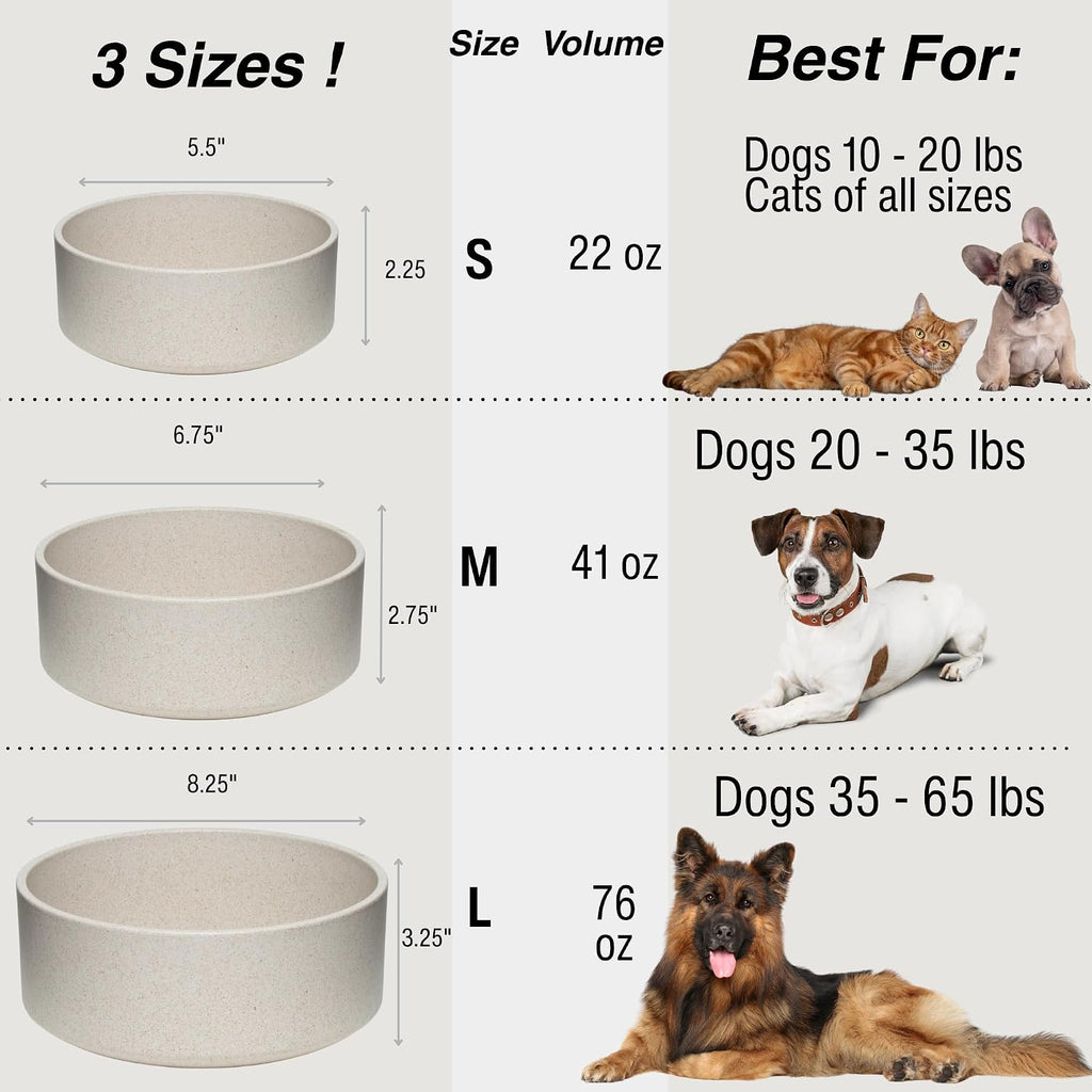 Loving Pets eco-friendly cat and dog bowl top-down view