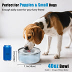 Schitec anti splash pet water dispenser floating disk mechanism close up view
