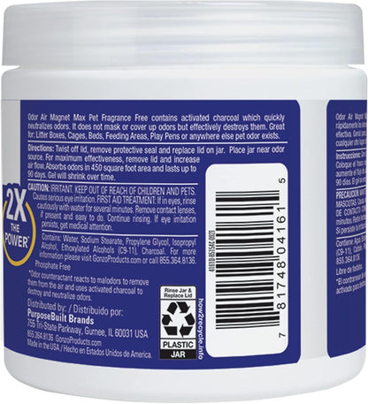 Gonzo Natural Magic pet odor eliminator jar label detail