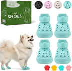 EVA Dog Shoes- Non-Slip Waterproof Dog Booties for Hot Pavement Summer, Easy ON & Off Reflective Adjustable Pet Boots & Paw Protectors, Rugged Sole for Small Medium Large Dog Outdoor Walking (Beige,M) - Image 14