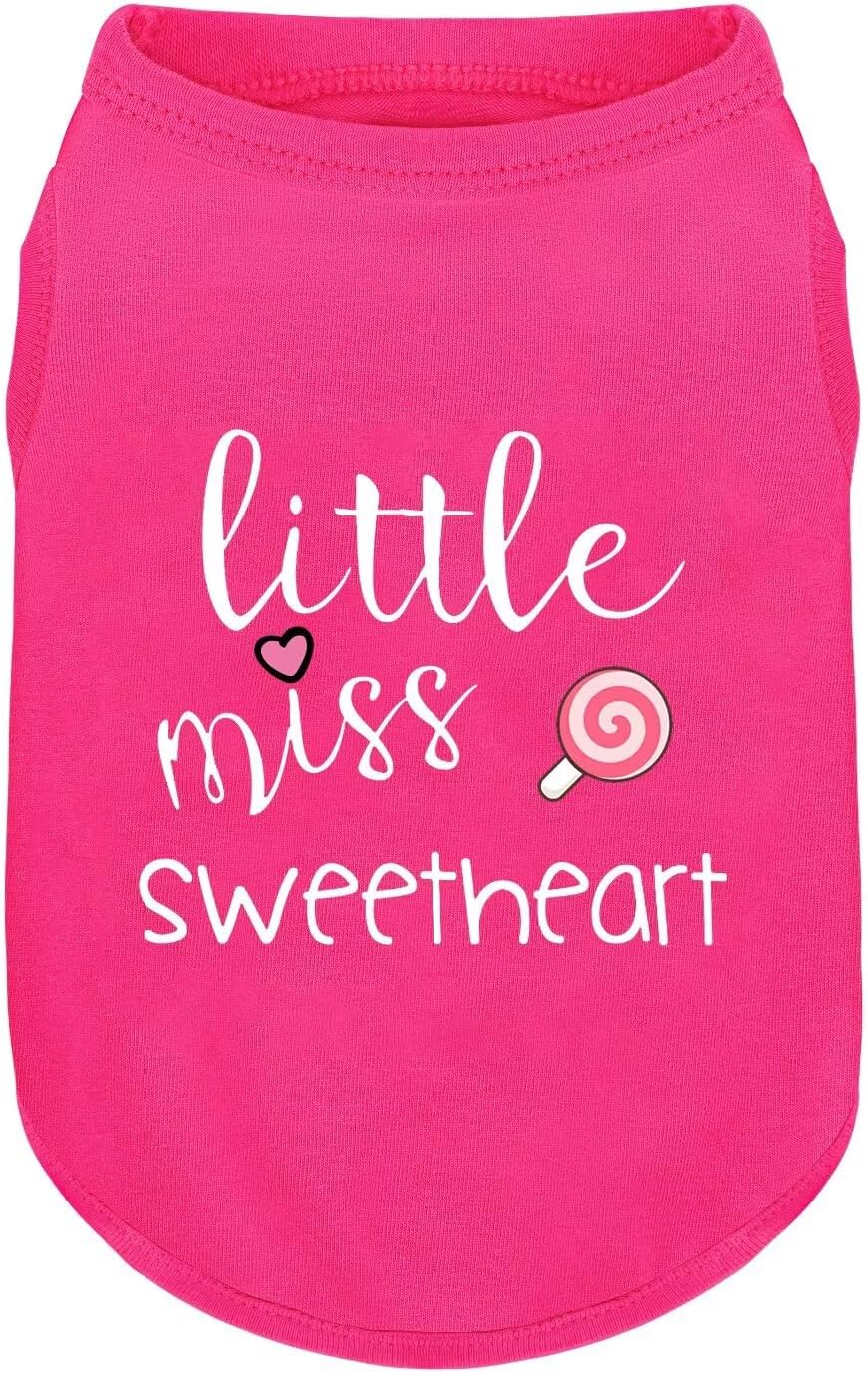 Pink Cotton Dog Shirt with 'Little Miss Princess' Print, Soft & Breathable Pet Apparel for Small to Large Dogs, All-Season Sleeveless Vest, Cute and Comfortable Dog Outfit.Pink Crown XS - Image 13
