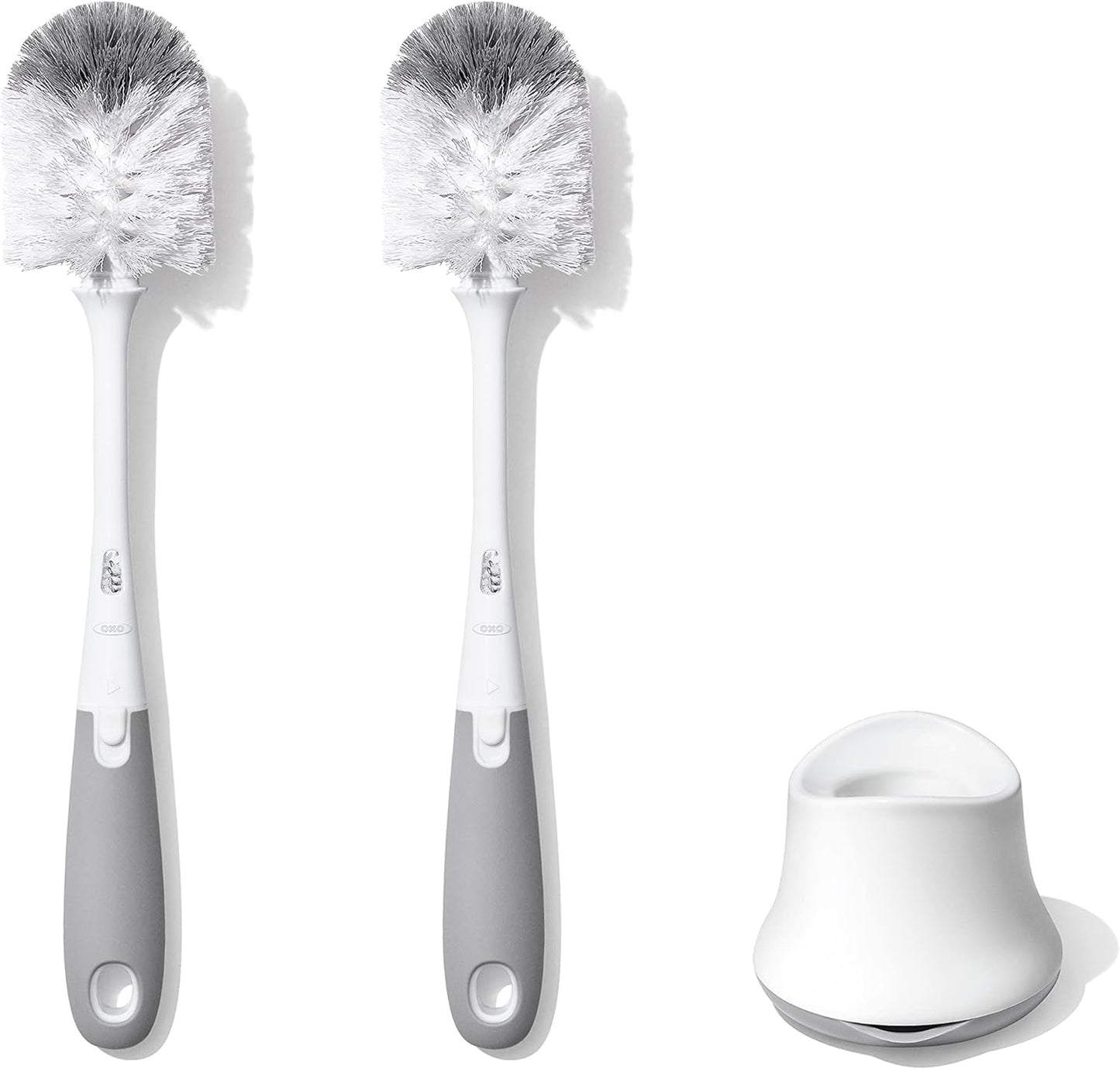 OXO Tot bottle brush set with stand front view