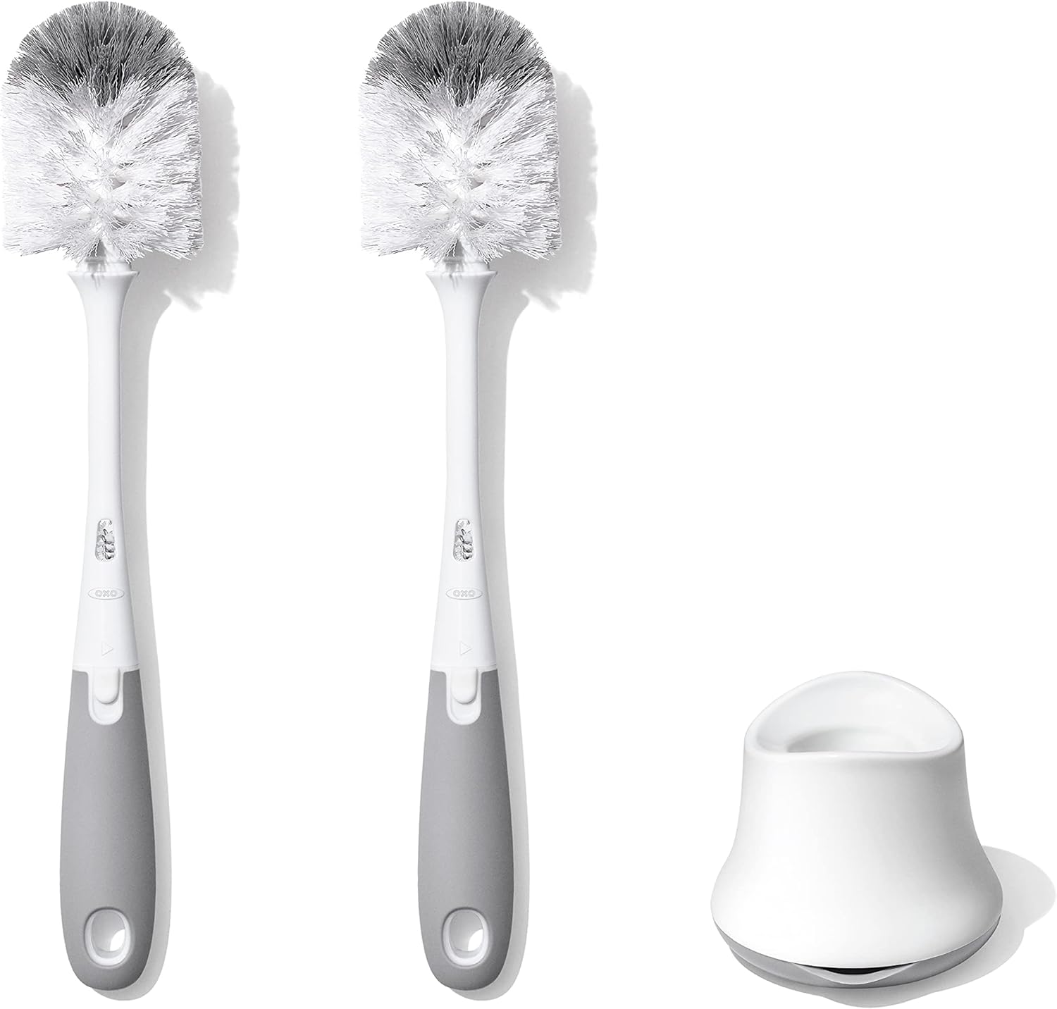 OXO Tot bottle brush set with stand front view