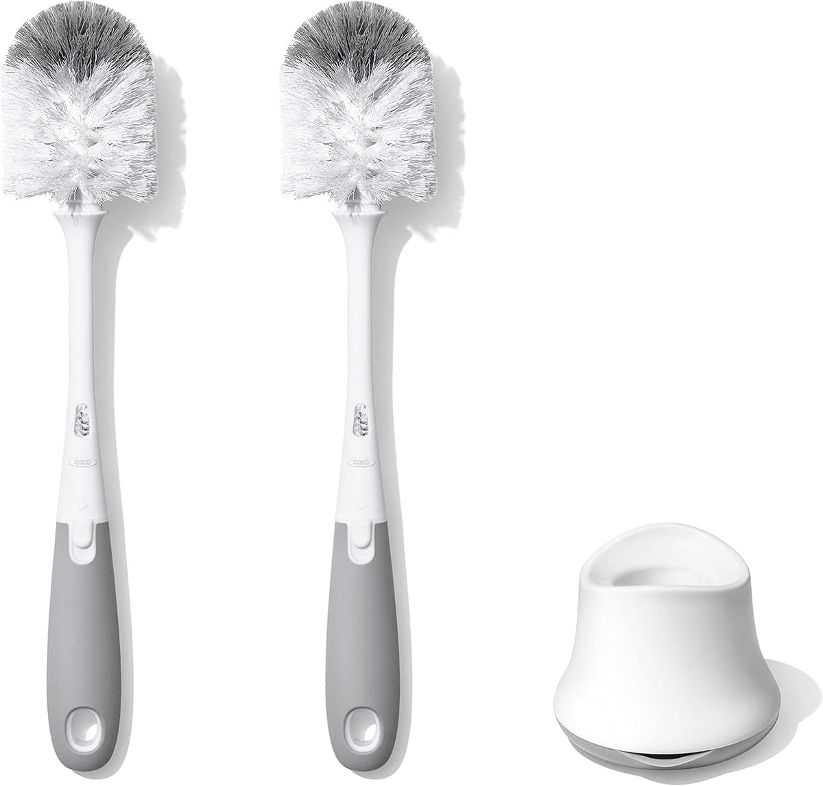 OXO Tot bottle brush set with stand front view