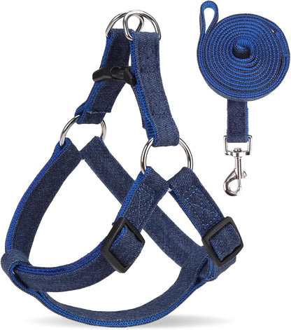 BINGPET Dog Harness Collar Leash Set,Adjustable No Pull Escape Proof Small Dog Harness,Classic Plaid Puppy Harness and Leash Set for Small Medium Large Dogs Training Easy Walk Running(Beige,M) - Image 15