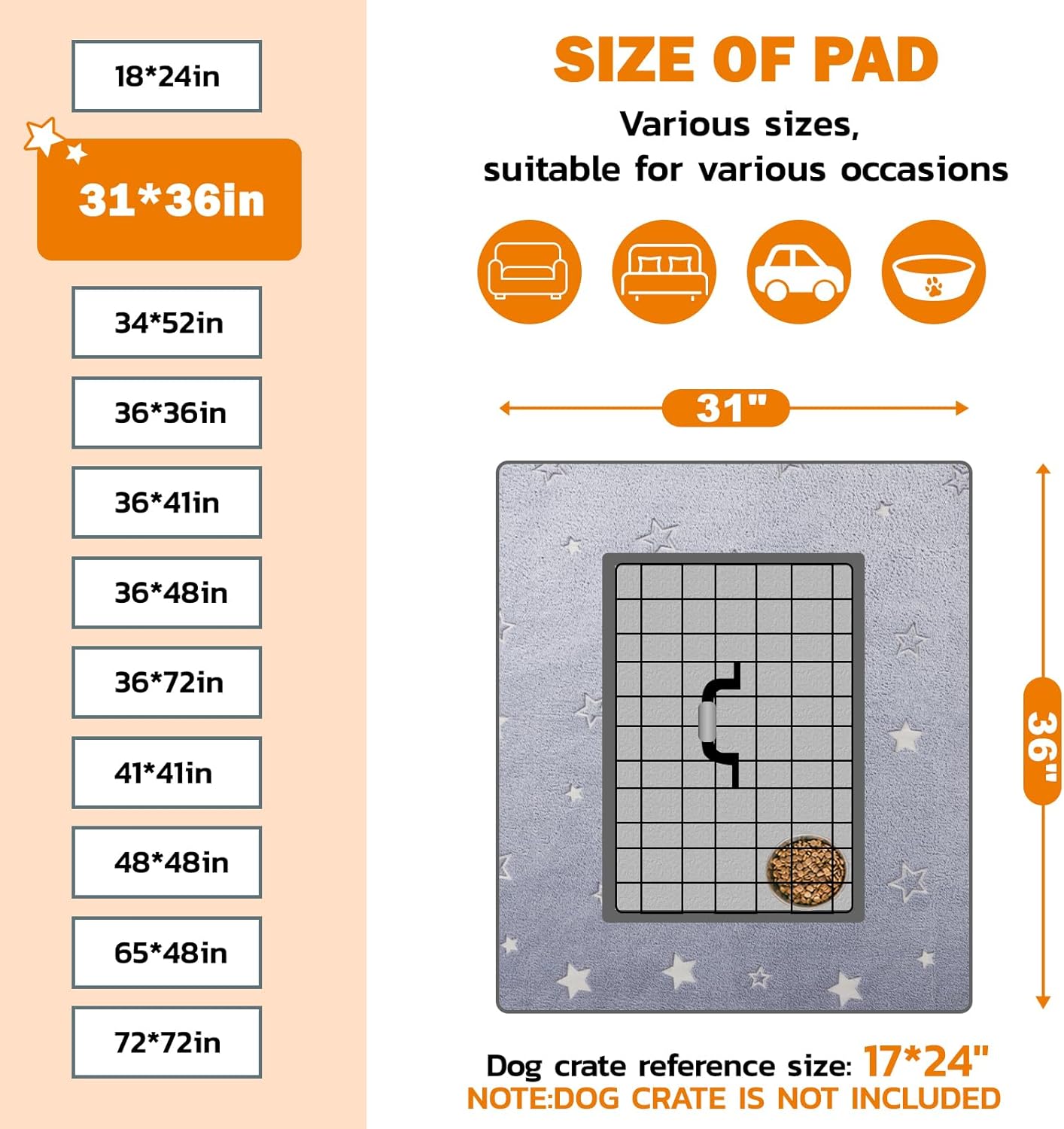 Loobani pet training pads folded for travel