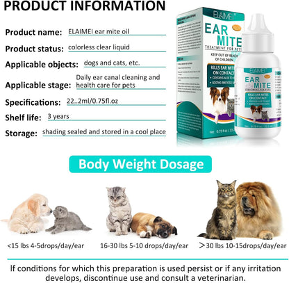Vet recommended ear mite medicine for cats and dogs