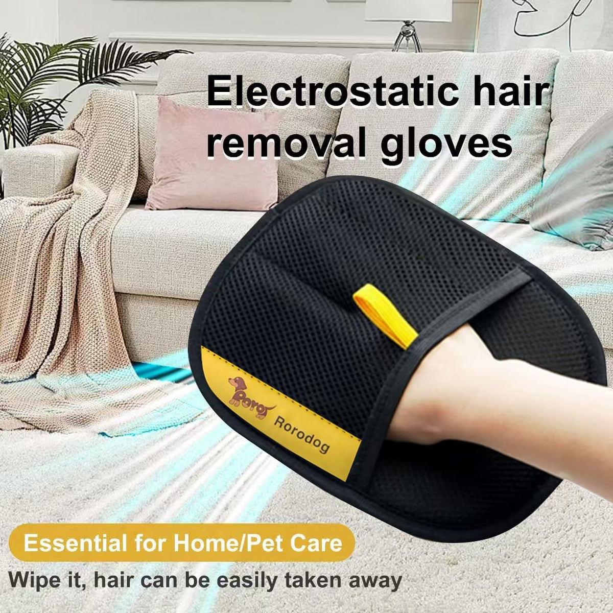Rorodog lint removal tool cleaning carpet hair