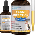 Eduzebra yeast infection treatment for dogs liquid bottle front view for pet itch relief