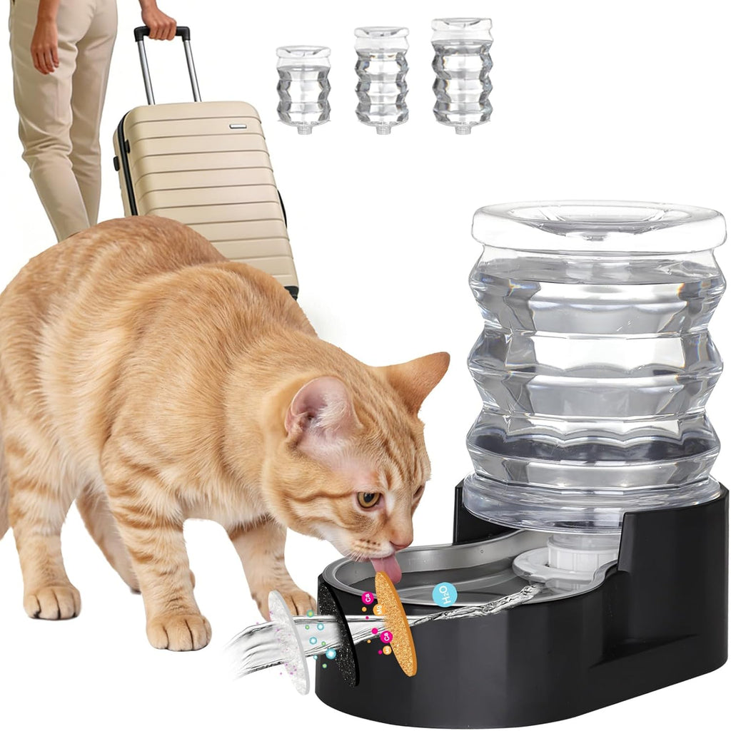 RIZZARI 8L Stainless Steel Gravity Pet Water Dispenser - Auto-Refill | No Electricity Needed,Wide-Mouth Cleaning,Triple Filtration,BPA-Free Materials,Visible Water Level - Image 13
