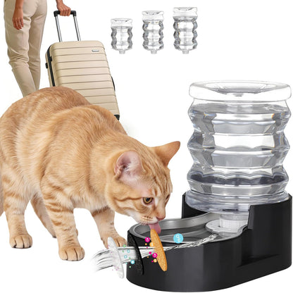 RIZZARI 8L Stainless Steel Gravity Pet Water Dispenser - Auto-Refill | No Electricity Needed,Wide-Mouth Cleaning,Triple Filtration,BPA-Free Materials,Visible Water Level - Image 13