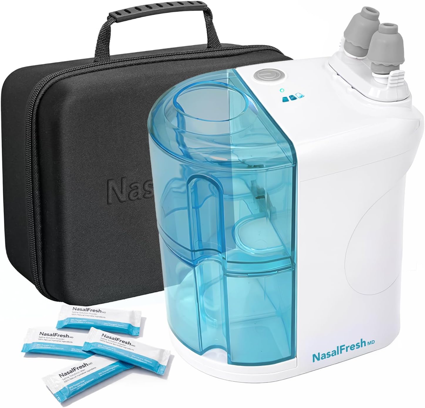 NasalFresh MD Premium Bundle front view with device and accessories