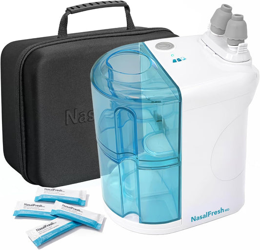 NasalFresh MD Premium Bundle front view with device and accessories