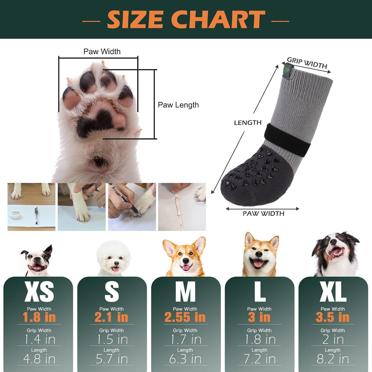 Expawlorer paw protectors with heart grippers