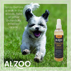 Alzoo flea and tick spray packaging details