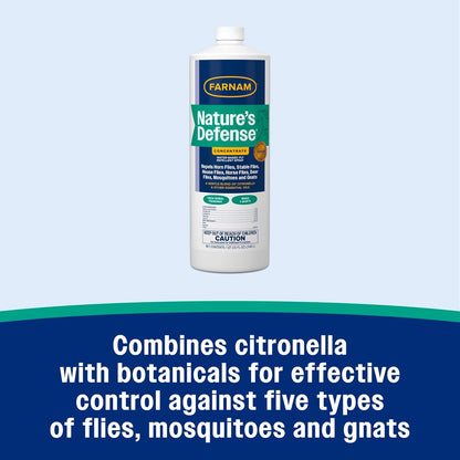 Farnam natural horse fly spray concentrate active essential ingredients label