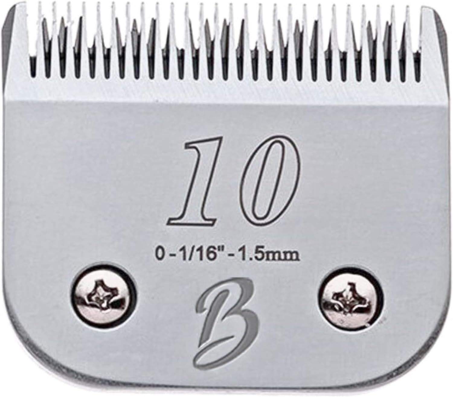 Imported Bucchelli number thirty detachable blade packaging display for Indian pet groomers.