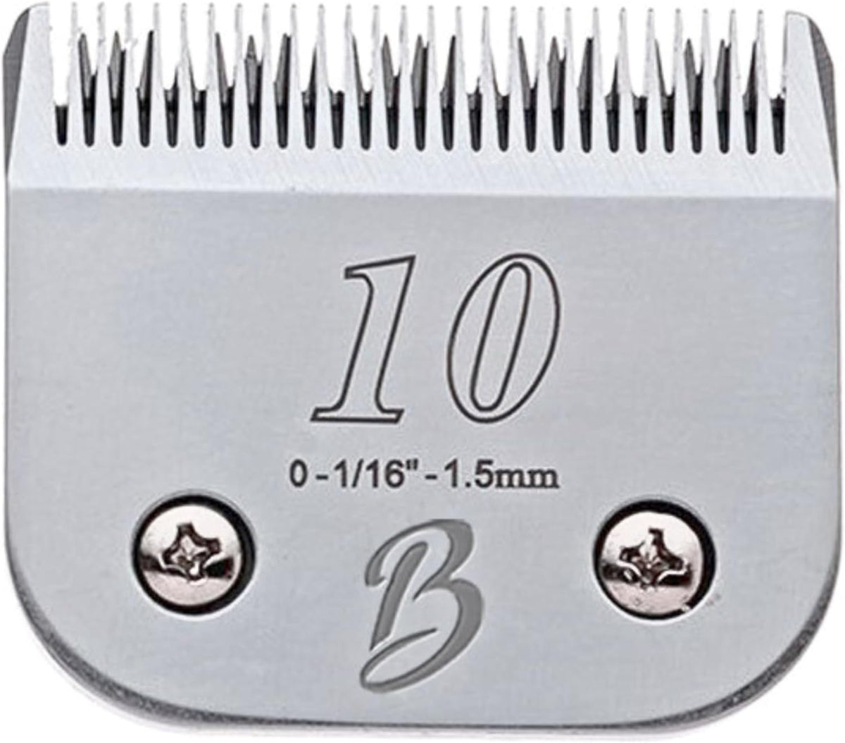 Imported Bucchelli number thirty detachable blade packaging display for Indian pet groomers.
