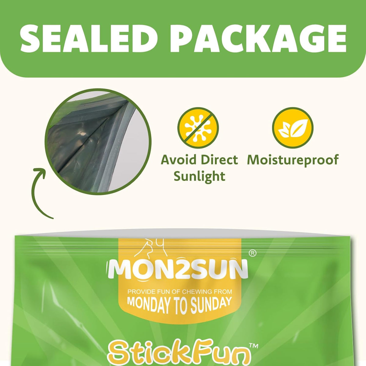 Mon2sun 17.6 ounce pack of dog chews