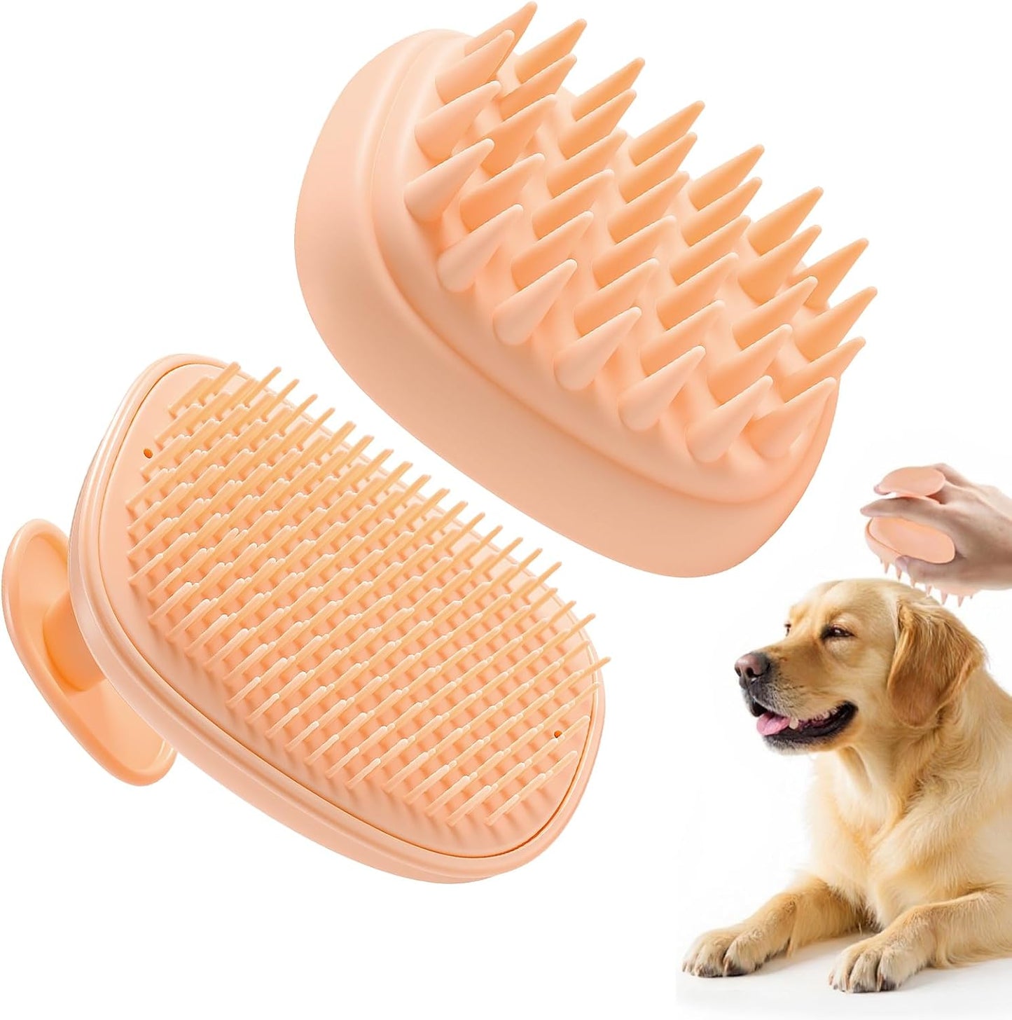 Peehss authentic imported pet massage brush packaging and product contents