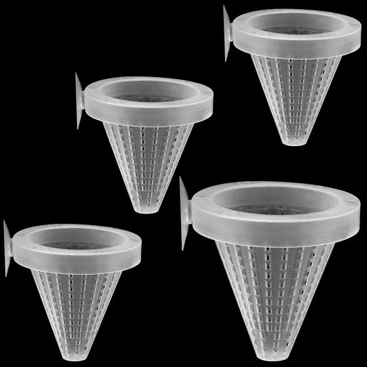 Weaverbird aquarium nematode feeder front view inside clear fish tank