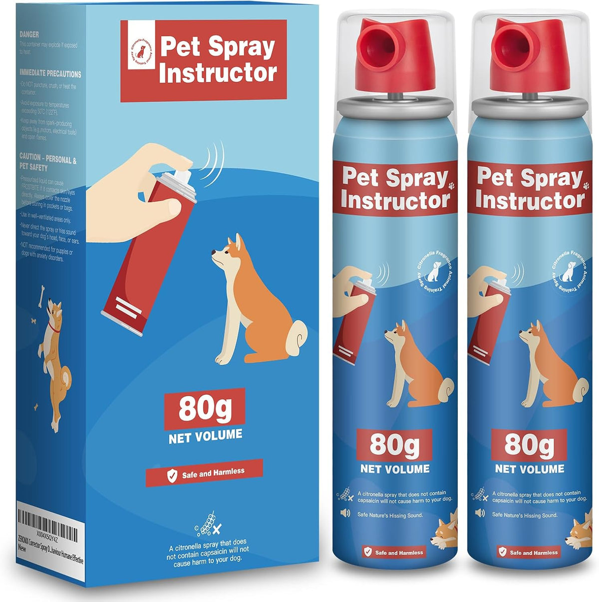 Zeromx Corrector Spray Dog Trainer 80ml 2 Pack front view