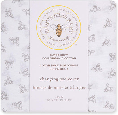 Burt's Bees Baby Unisex Baby Gift Set front view of organic cotton nursery bundle pack.