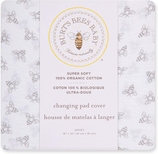 Burt's Bees Baby Unisex Baby Gift Set front view of organic cotton nursery bundle pack.