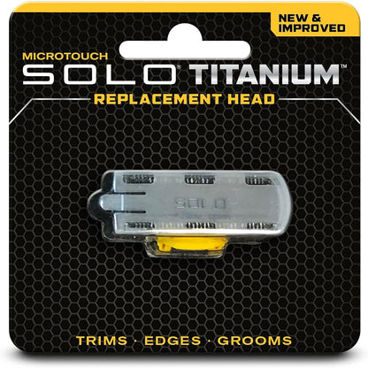 Micro Touch Titanium Solo replacement blade front view