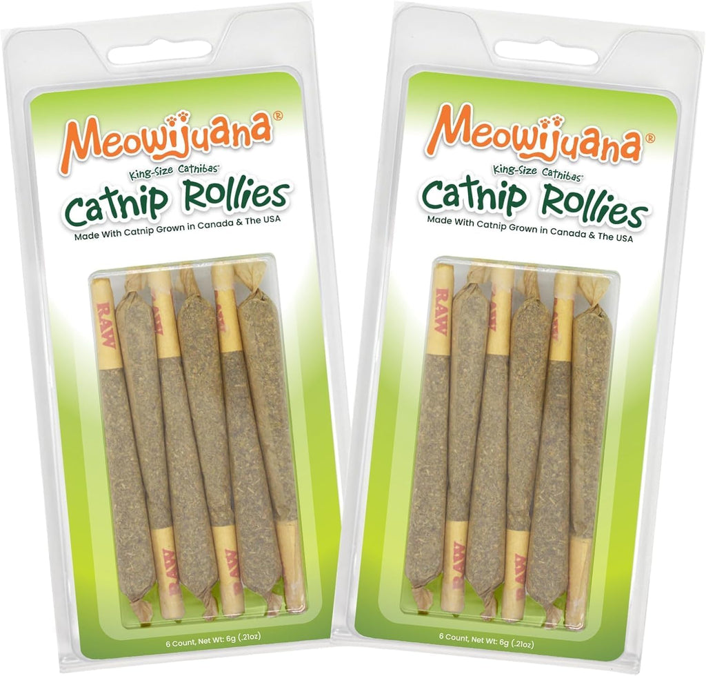 Meowijuana Meowi-Waui Bundle | King Size Catnip Rollies and Meowi-Waui | Hand Harvested and Rolled Dried High Potency Catnip | Grown in North America - Image 11