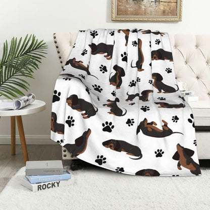 Personalized Pet Name Blanket Custom Catss Blanket,Cats Gift for Cats Lovers Mom Dad Cute Cat Paw Prints Soft Flannel Throw Blanket XS 40"X30" Pets - Image 11
